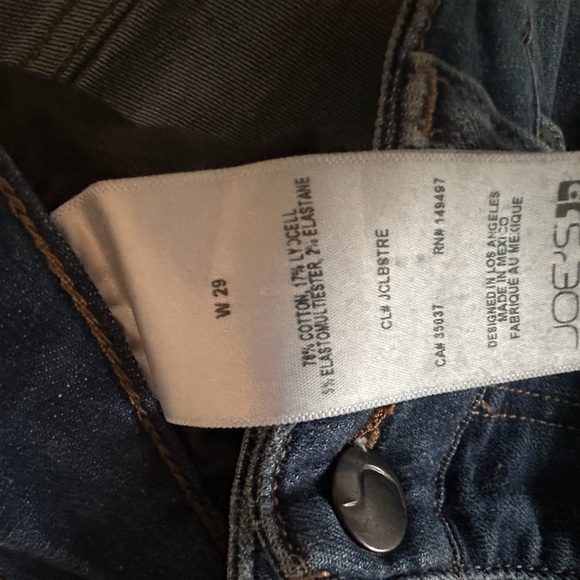 Joe's Jeans Midnight Blue Distressed Skinny Jeans - Picture 4 of 4